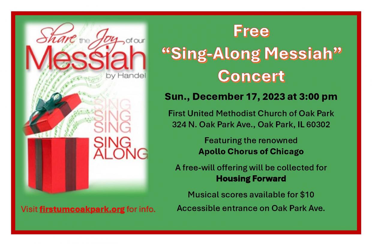 SingAlong Messiah! Housing Forward